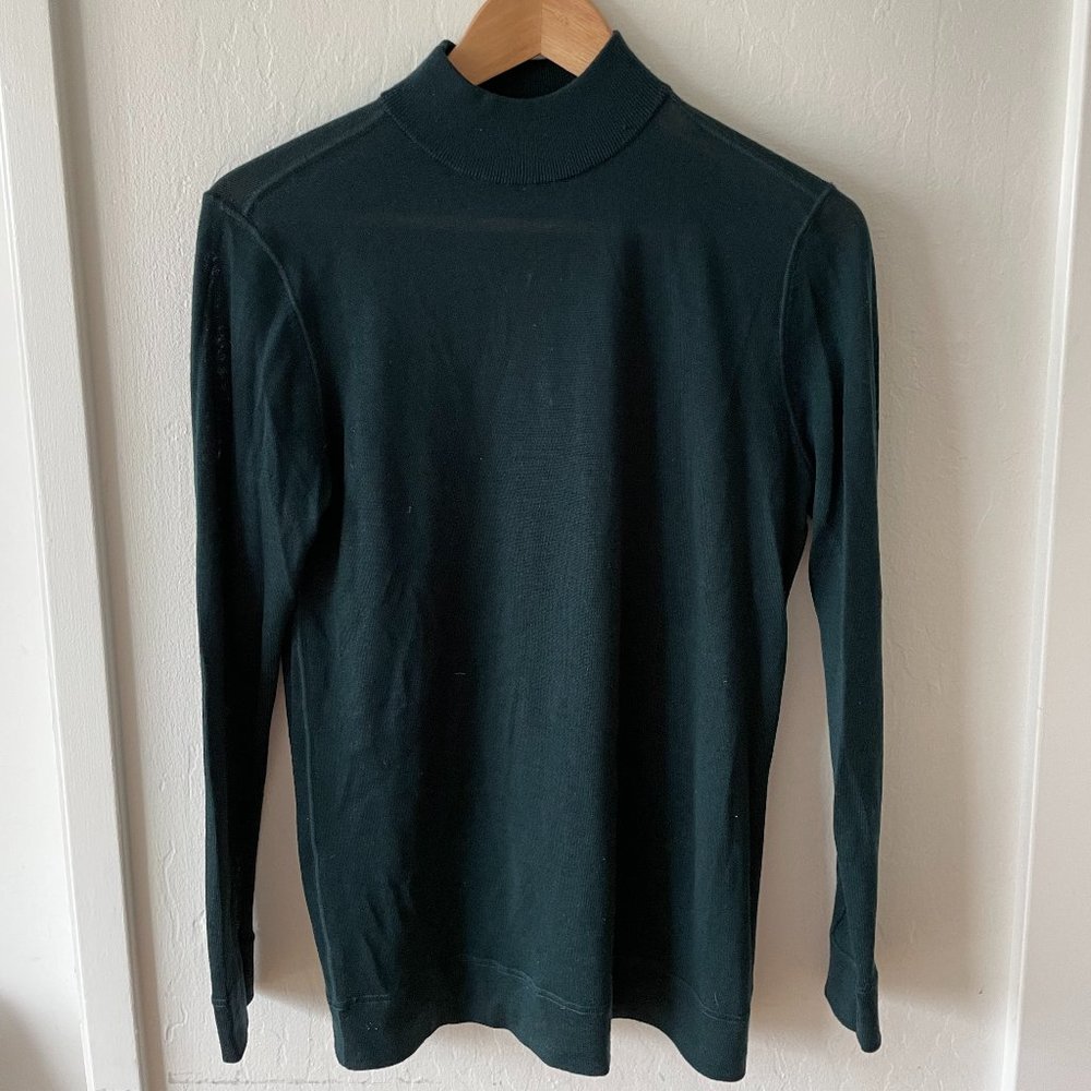 Everlane Green mock-neck Sweater
